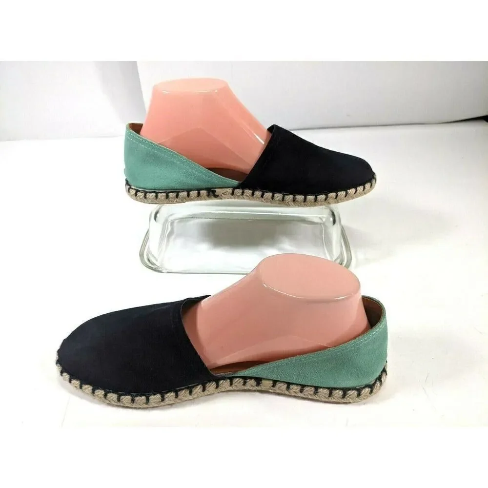 Sheridan Mia‎ Womens Color Block Suede Espadrille Flat Shoes Size 10 Murr